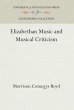 Elizabethan Music and Musical Criticism - Bild 1