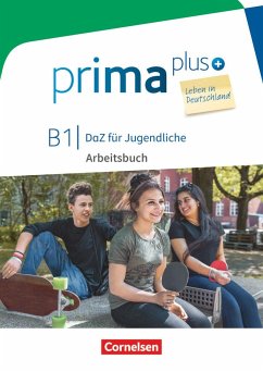 prima plus B1 - Leben in Deutschland - Arbeitsbuch mit Audio- und Lösungs-Downloads - Jin, Friederike; Rohrmann, Lutz