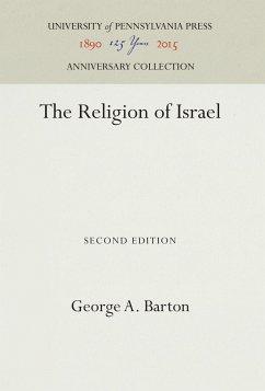 The Religion of Israel - Barton, George A.