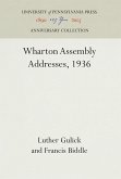 Wharton Assembly Addresses, 1936
