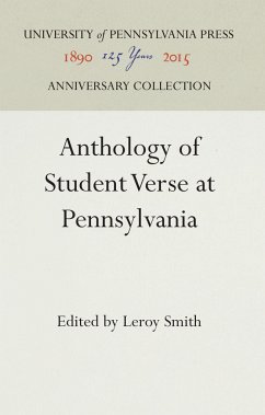 Anthology of Student Verse at Pennsylvania