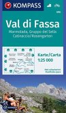 KOMPASS Wanderkarte 686 Val di Fassa, Marmolada, Gruppo del Sella, Catinaccio/Rosengarten 1:25.000