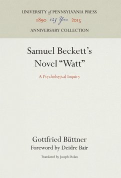 Samuel Beckett's Novel Watt - Büttner, Gottfried