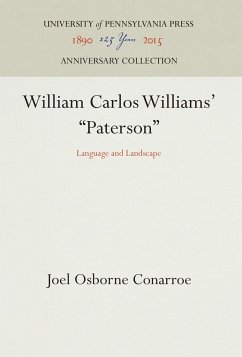 William Carlos Williams' Paterson - Conarroe, Joel Osborne