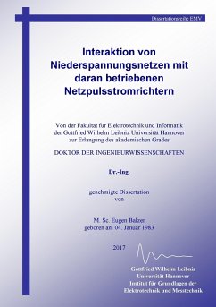 Interaktion von Niederspannungsnetzen mit daran betriebenen Netzpulsstromrichtern - Balzer, Eugen