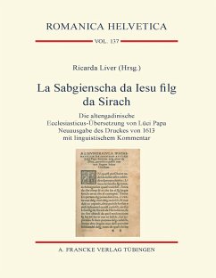 La Sabgienscha da Iesu filg da Sirach (eBook, PDF) - Liver, Prof. Dr. Ricarda