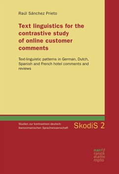 Text linguistics for the contrastive study of online customer comments (eBook, PDF) - Sánchez Prieto, Raul