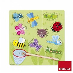 Goula 53134 - Magnetisches Insektenspiel, Holzpuzzle