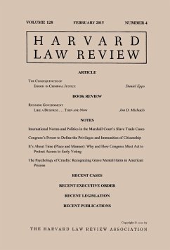 Cover Harvard Law Review: Volume 128, Number 4 - February 2015 (eBook, ePUB)