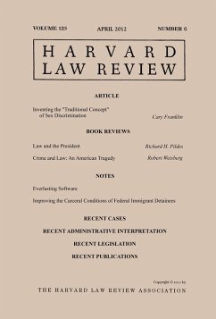 Cover Harvard Law Review: Volume 125, Number 6 - April 2012 (eBook, ePUB)