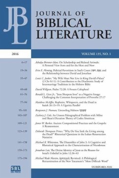 Journal of Biblical Literature 135.1 (2016)