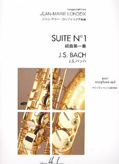 SUITE NO1 SAXOPHONE - BACH, JOHANN SEBASTI