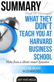Mark H. McCormack's What They Don't Teach You at Harvard Business School: Notes from a Street-smart Executive Summary (eBook, ePUB)