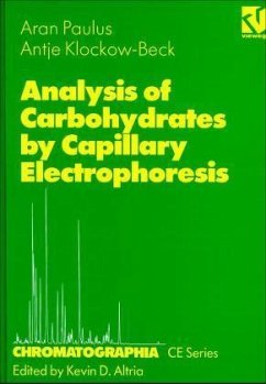 Analysis of Carbohydrates by Capillary Electrophoresis - Paulus, Aran; Klockow-Beck, Antje