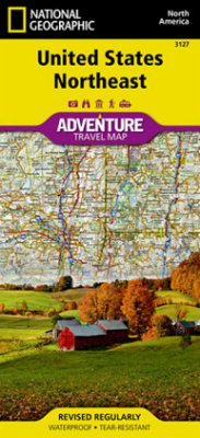 National Geographic Adventure Map United States, Northeast - National Geographic Maps