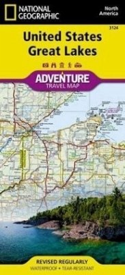 National Geographic Adventure Map United States, Great Lakes - National Geographic Maps