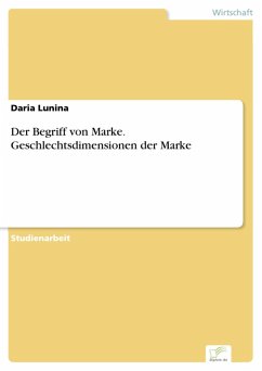 Cover Der Begriff von Marke. Geschlechtsdimensionen der Marke (eBook, PDF)
