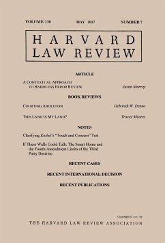 Cover Harvard Law Review: Volume 130, Number 7 - May 2017 (eBook, ePUB)