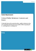 Critical Public Relations. Contexts and Issues (eBook, PDF)