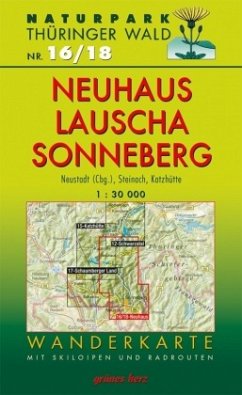 Wanderkarte Neuhaus, Lauscha, Sonneberg
