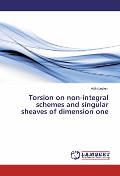 Torsion on non-integral schemes and singular sheaves of dimension one