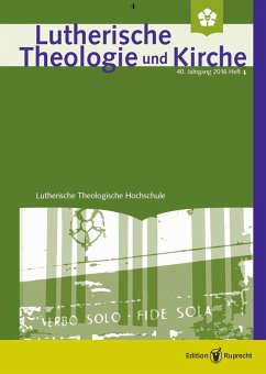 Lutherische Theologie und Kirche 4/2016 - Einzelkapitel (eBook, PDF) - Klän, Werner