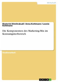 Die Komponenten des Marketing-Mix im Konsumgüterbereich - Dimitrakudi, Ekaterini;Kottmann, Leonie;Kottmann, Anna