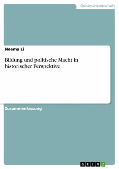 Bildung und politische Macht in historischer Perspektive (eBook, PDF)