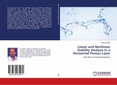 Linear and Nonlinear Stability Analysis in a Horizontal Porous Layer