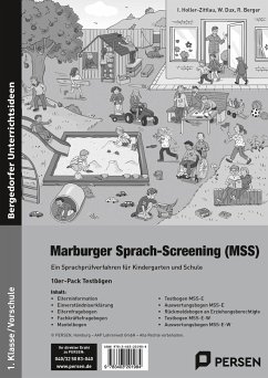 Marburger Sprach-Screening (MSS) - Testbögen-Heft - Holler-Zittlau, Inge;Dux, Winfried;Berger, Roswitha