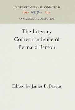 The Literary Correspondence of Bernard Barton