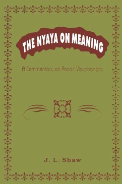 Cover The Nyaya on Meaning:A Commentary on Pandit Visvabandhu (eBook, ePUB)