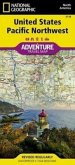 National Geographic Adventure Map United States, Pacific Northwest