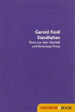 Standhalten (eBook, ePUB) - Foidl, Gerold