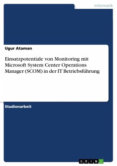 Einsatzpotentiale von Monitoring mit Microsoft System Center Operations Manager (SCOM) in der IT Betriebsführung (eBook, PDF) - Ataman, Ugur