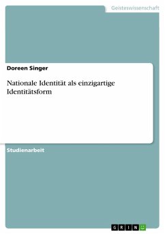 Nationale Identität als einzigartige Identitätsform (eBook, PDF)