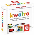 Carletto 646195 - Gamefactory, Kwatro, Das große Spiel in der kleinen Dose, Kartenspiel