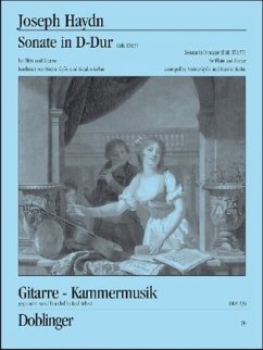 Sonate in D-Dur Hob. XVI:37, Bearbeitung für Flöte und Gitarre - Haydn, Joseph