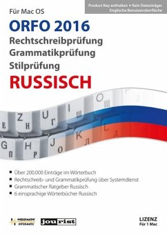 ORFO 2016 Rechtschreib- und Grammatikprüfung Russisch für Mac OS, CD-ROM