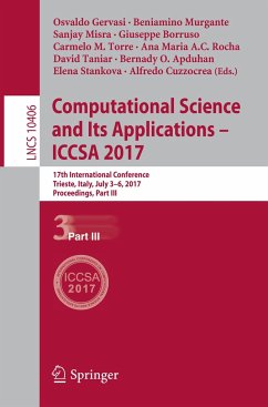 Computational Science and Its Applications ¿ ICCSA 2017