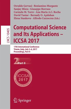 Computational Science and Its Applications ¿ ICCSA 2017