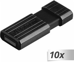 10x1 Verbatim Store n Go 16GB Pinstripe USB 2.0 black 49063