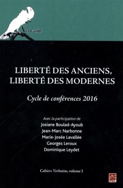 Liberte des Anciens, liberte des Modernes (eBook, PDF)