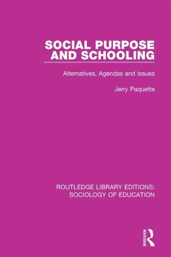 Cover Social Purpose and Schooling (eBook, PDF)