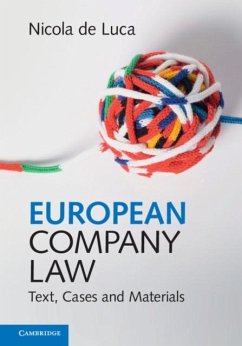 European Company Law (eBook, PDF) - Luca, Nicola de