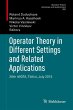 Operator Theory in Different Settings... - Bild 1