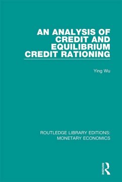 Cover An Analysis of Credit and Equilibrium Credit Rationing (eBook, ePUB)