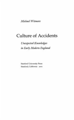 Culture of Accidents (eBook, ePUB) - Witmore, Michael