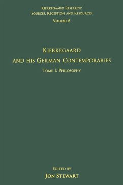 Cover Volume 6, Tome I: Kierkegaard and His German Contemporaries - Philosophy (eBook, ePUB)
