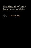 The Rhetoric of Error from Locke to Kleist (eBook, ePUB)